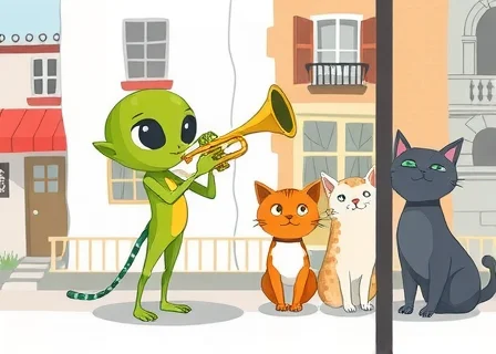 The Alien Who Wanted to Be a Street Musician