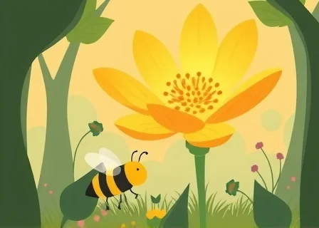 The Bee Who Found the Flower of Life