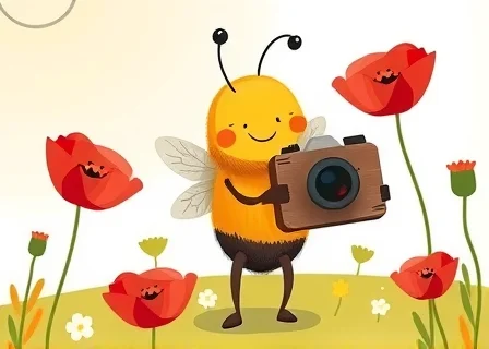 The Bee Who Wanted to Be a Photographer