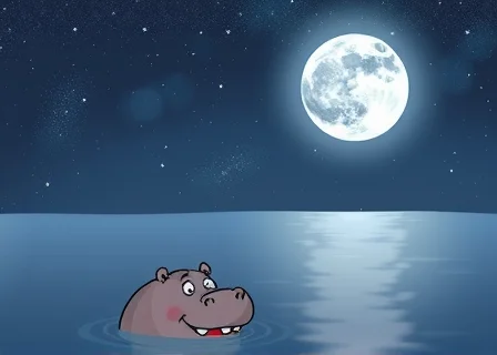 The Hippo Who Loved the Moonlight