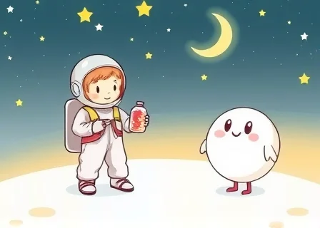 Маленький космонавт и лунная пыль