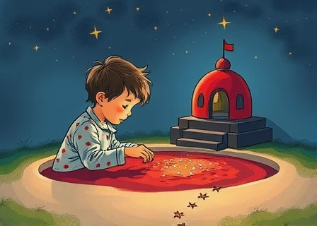 Мальчик и его марсианский песочница