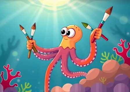 The Octopus Who Could Paint with Eight Hands