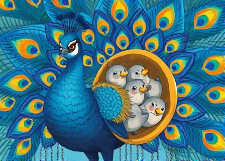 The Peacock Who Shared His Colors