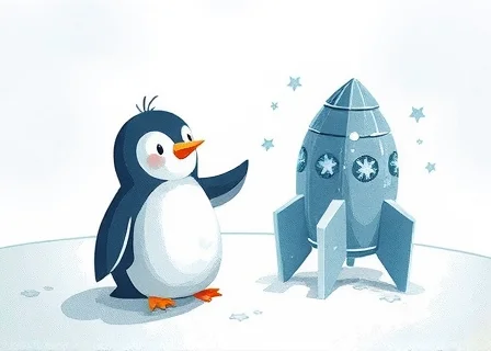 The Penguin Who Built a Rocket from Ice