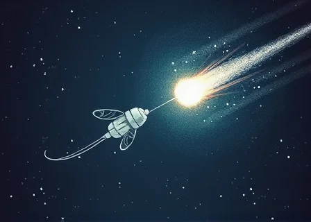 The Satellite That Fell in Love with a Comet