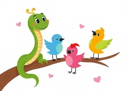 The Snake Who Taught the Birds to Dance