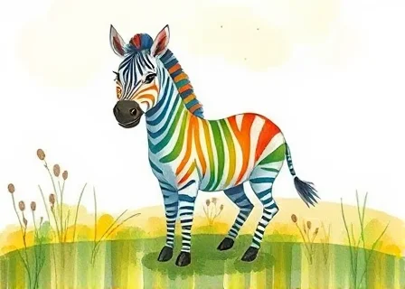 The Zebra Who Wanted to Be the Rainbow